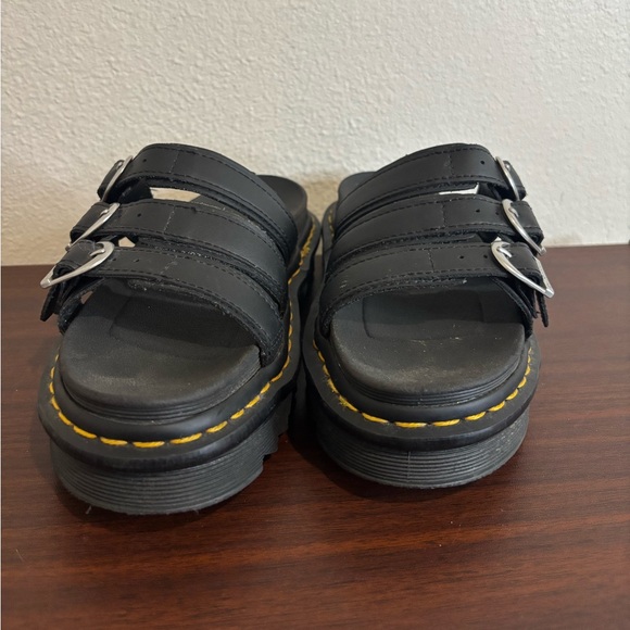 Dr. Martens Black Sandals with Silver Buckles - Picture 3 of 7